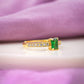 Emerald Royale Solitaire Ring jewellery product view 3