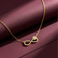 Aurelia Diamond Infinity Gold Necklace jewellery product view 4