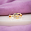 Royal Diamond Crossover Gold Ring jewellery product view 1