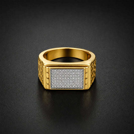 Crown Square Diamond Ring jewellery product view 1