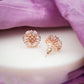 Aurora Sunburst Crystal Stud Earrings jewellery product view 8