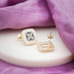 Ivory Noir Blossom Luxe Stud Earrings jewellery product view 5