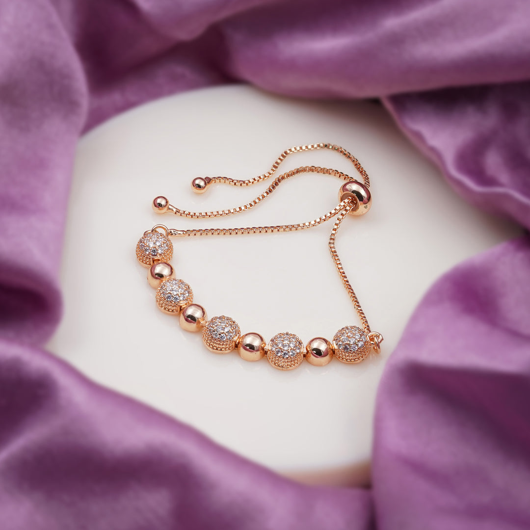 Elite Shine Zircon Slider Bracelet jewellery product view 3