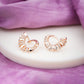 Diamond Enamel Hoop Earrings jewellery product view 3