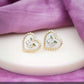 Opulent Heart Blossom Earrings jewellery product view 4