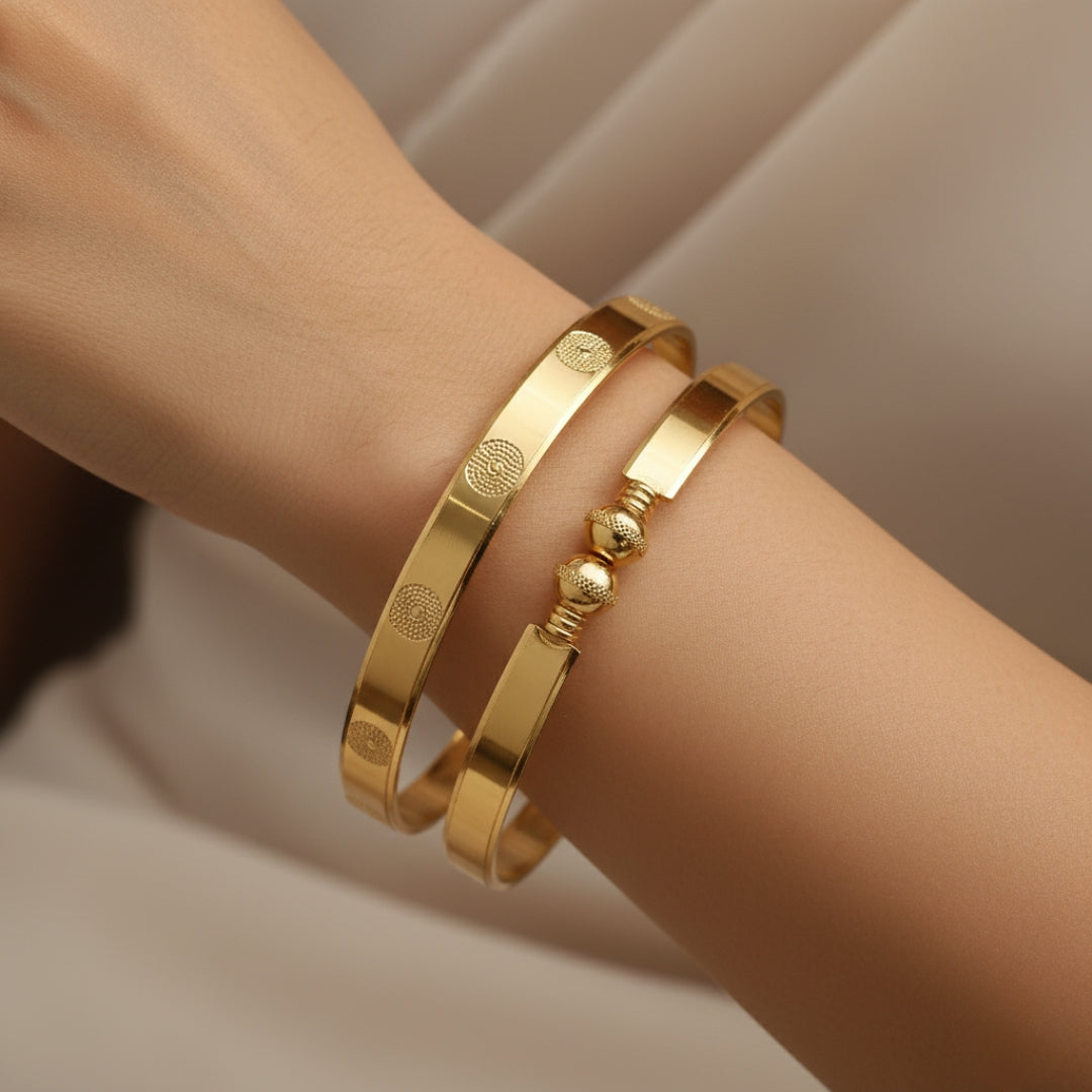 Timeless Glow Kada Set jewellery product view 2