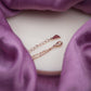 Aurora Crystal Circle Rose Gold Anklet jewellery product view 3