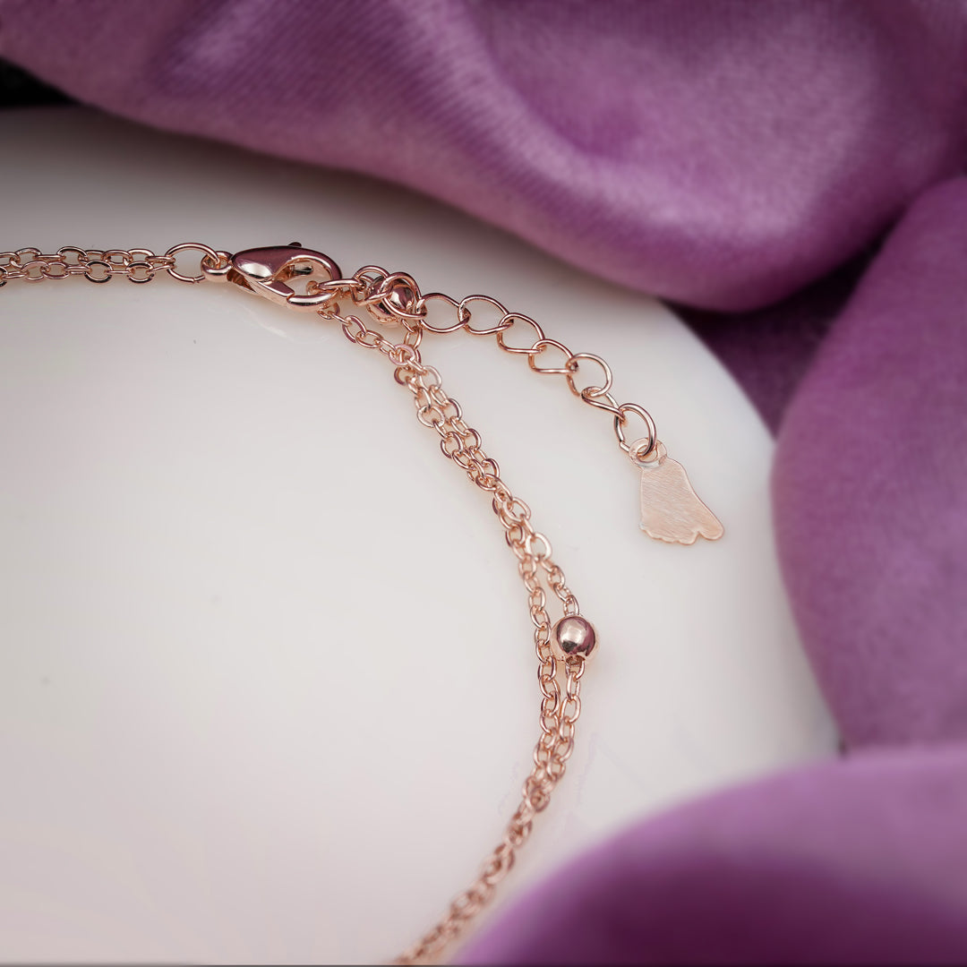 LuxeLove Heart Anklet jewellery product view 3