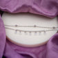 Dainty Crystal Dangle Silver Anklet jewellery product view 3