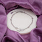 Silver Heartbeat Charm Anklet jewellery product view 1