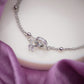 Celestial Knot Silver Anklet jewellery product view 2