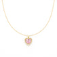 Luxpenny Pink Heart Diamond Necklace jewellery product view 4
