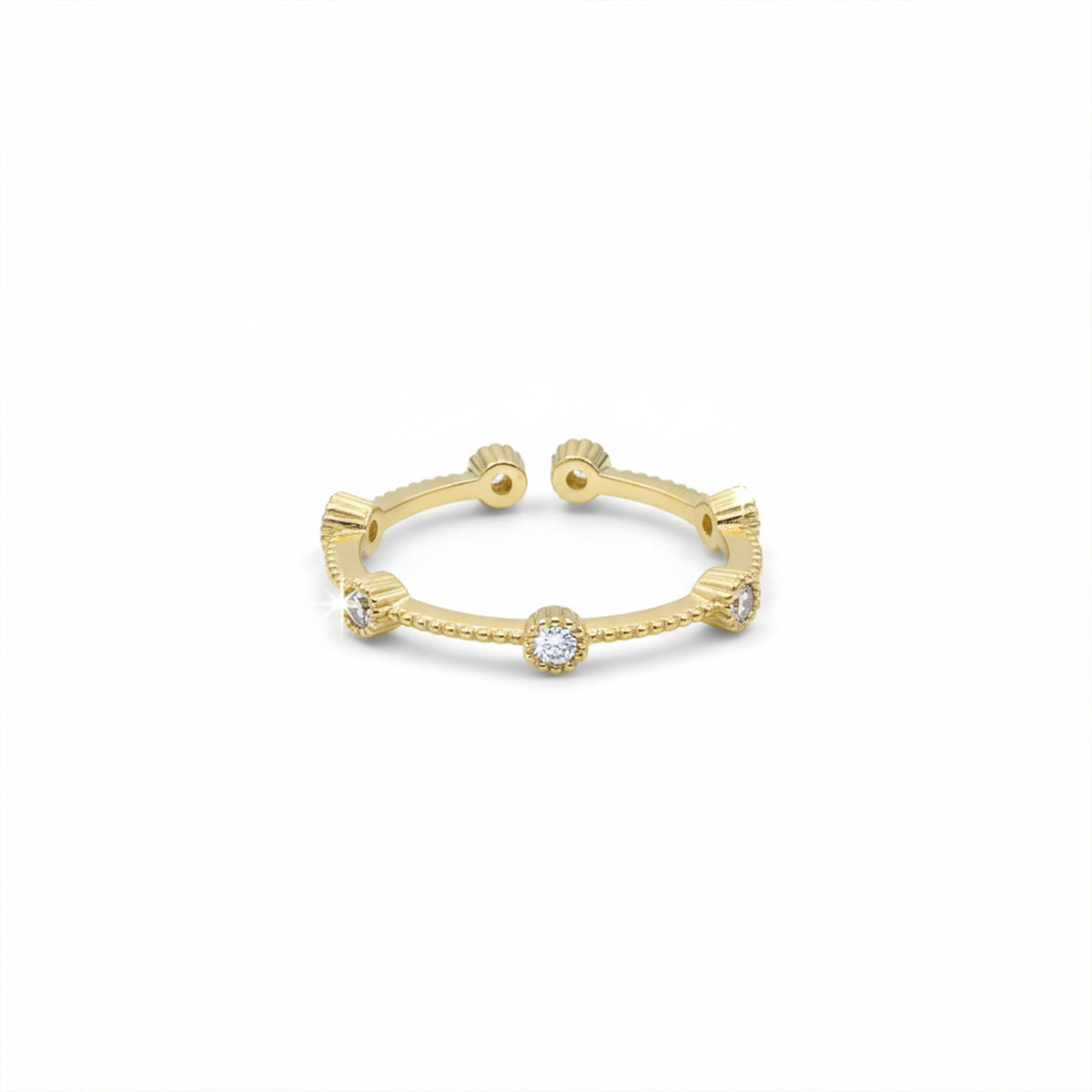 Royal Bloom Zircon Ring jewellery product view 5