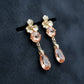 Peach Glow Luxe Danglers Earrings jewellery product view 3