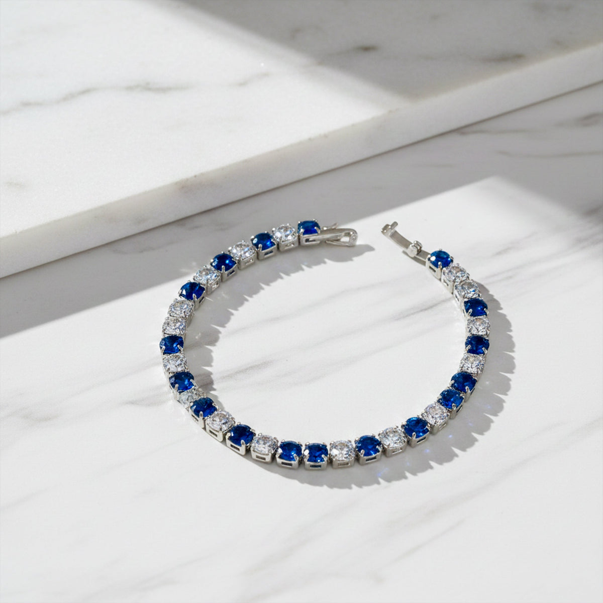 Blue Majesty Luxury Tennis Bracelet jewellery product view 2