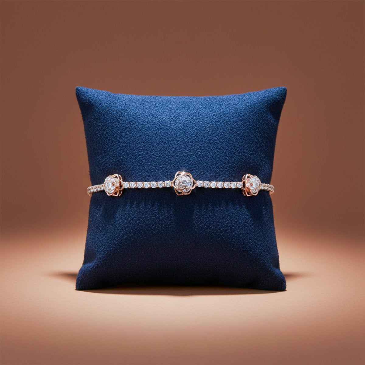 Rose Elegance Diamond Bracelet jewellery product view 5