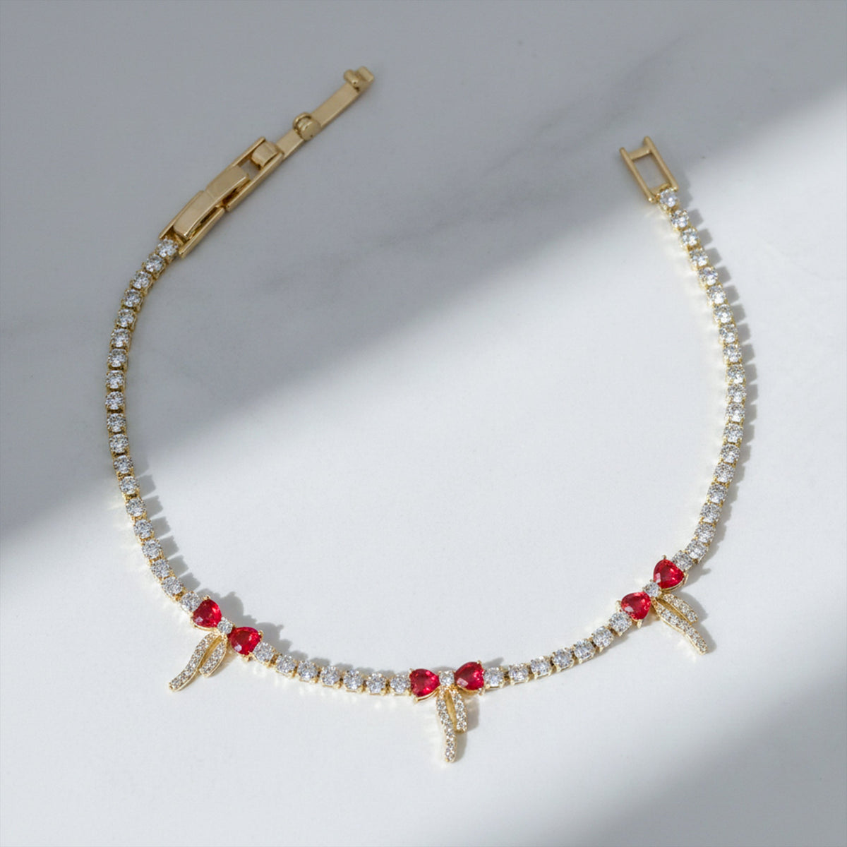 Crimson Luxe Diamond Bracelet jewellery product view 5