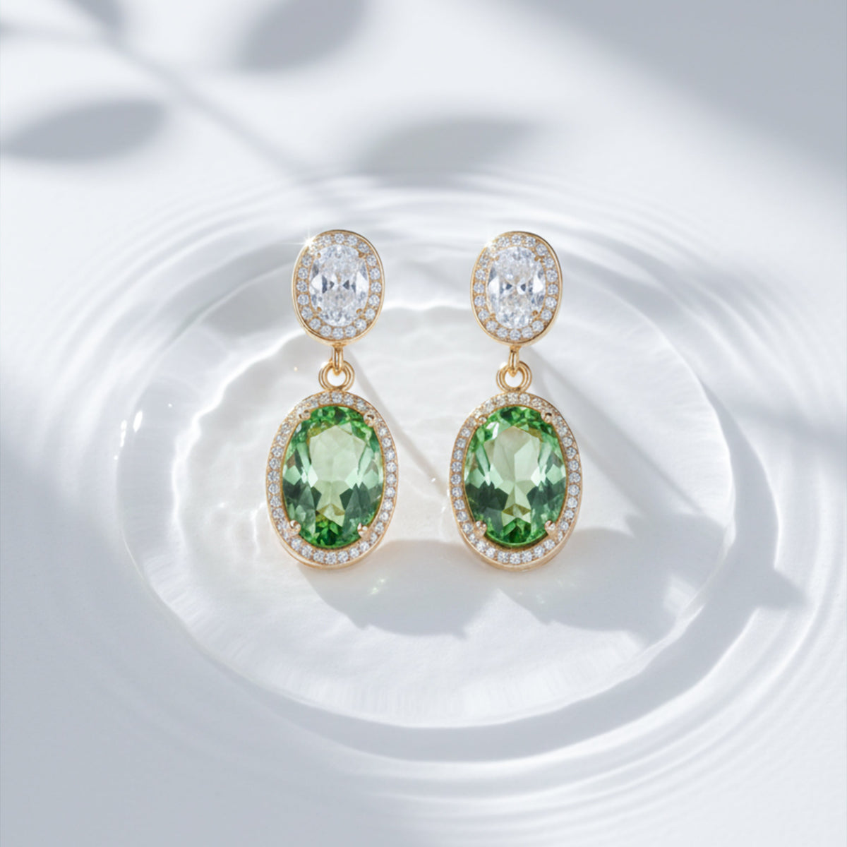Prestige Double Stone Earrings jewellery product view 6