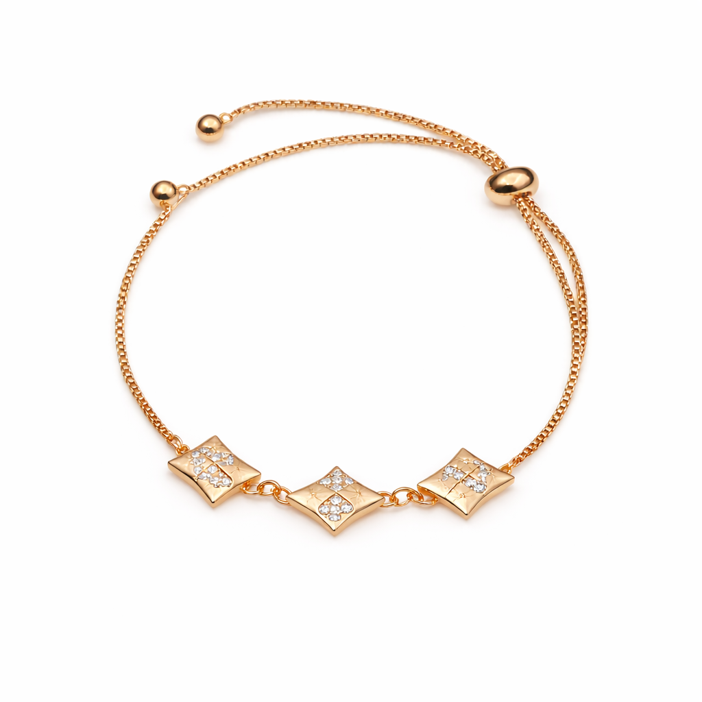 Royal CZ Slider Bracelet jewellery product view 10
