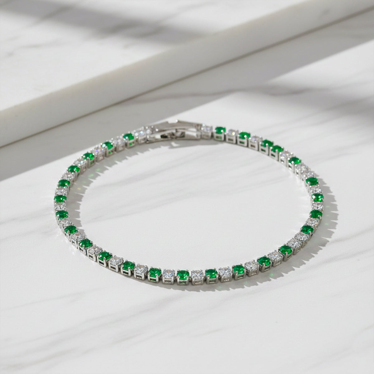 Crown Diamond Tennis Bracelet jewellery product view 1