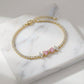Aurora Pink Diamond Bow Bracelet jewellery product view 5