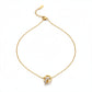 Nandini Roman Letter Gold Necklace jewellery product view 9