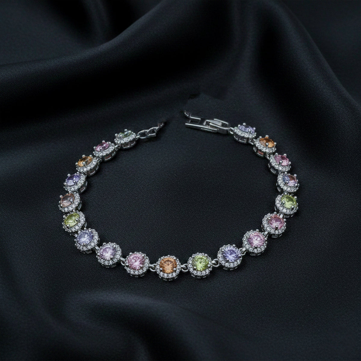 Lustrova Royal Halo Bracelet jewellery product view 1