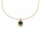 Eterna Emerald Heart Pendant Necklace jewellery product view 4