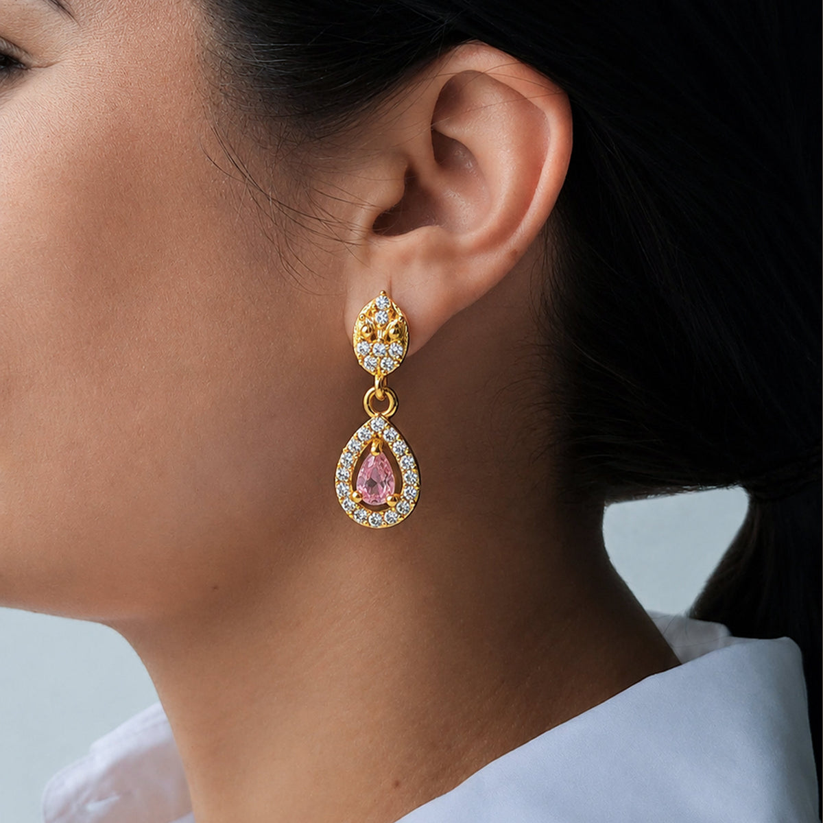 Noorani Drops Earrings jewellery product view 3