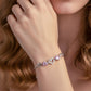 Rosé Lumière Heart Crystal Bracelet jewellery product view 3