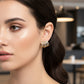 Golden Wave Studs Earrings jewellery product view 6