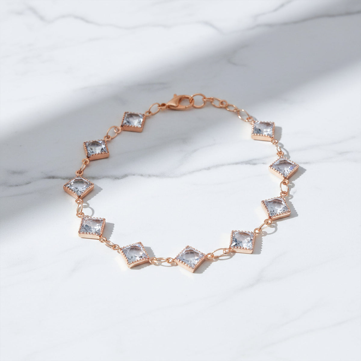 Veloura Geometric Crystal Bracelet jewellery product view 5