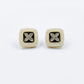 Ivory Noir Blossom Luxe Stud Earrings jewellery product view 13