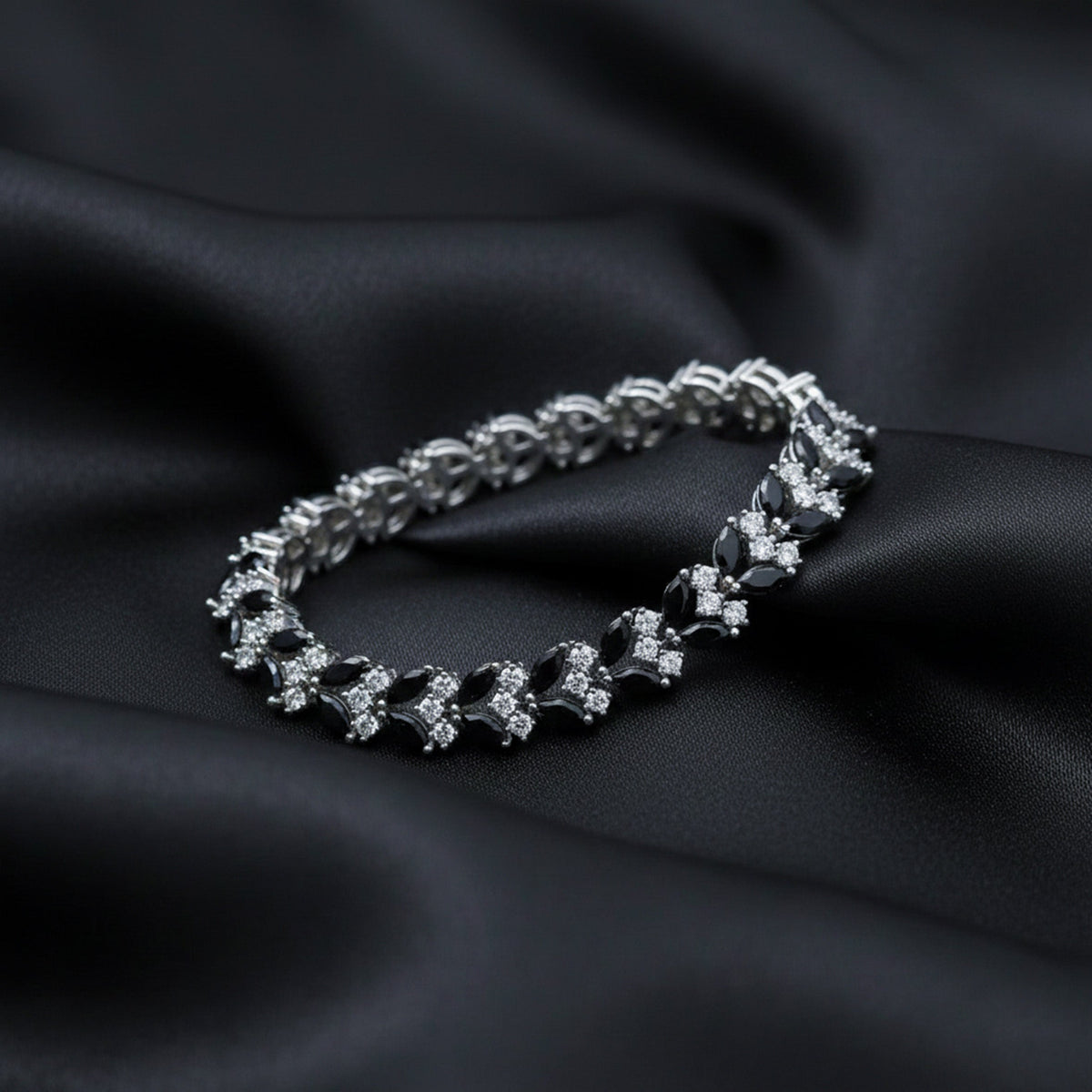 Black Marquise Diamond Luxe Bracelet jewellery product view 3