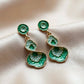 Opaline Green Luxe Earrings jewellery product view 2