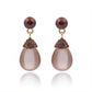 Elegant Mauve Pearl Drop Earrings jewellery product view 6