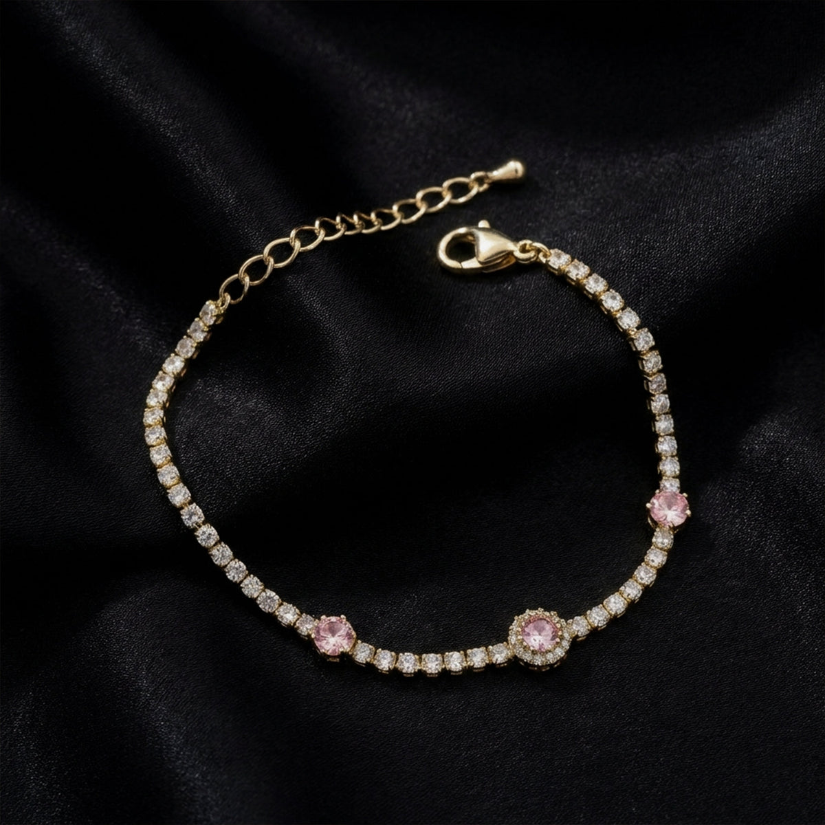 Eterna Pink Radiance Bracelet jewellery product view 1