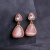 Rose Aura Gemstone Dangle Earrings jewellery product view 1