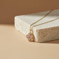 Pink Blossom Flower Pendant Gold Necklace jewellery product view 1