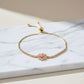 Aurora Bloom Gold Slider Bracelet jewellery product view 4