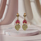 Prism Leaf Statement Earrings jewellery product view 2