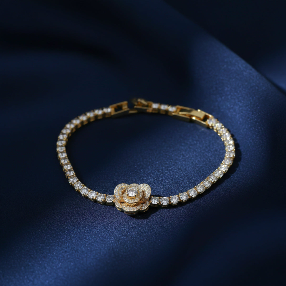 Royal Halo Diamond Tennis Bracelet jewellery product view 2