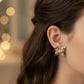 Emerald Flutter Luxe Earrings jewellery product view 2