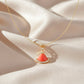 Coral Elegance Gold Pendant Necklace jewellery product view 1