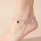 Luna Floral Charm Anklet jewellery product view 3
