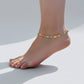 Luxe Multicolor Butterfly Charm Anklet jewellery product view 3