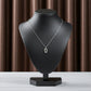 Luxe Oval Crystal Pendant Necklace jewellery product view 4