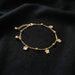 Golden Flutter Butterfly Charm Anklet jewellery product view 2