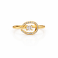 Luxpenny Aurora Swirl Halo Ring jewellery product view 1