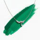 Roselle Diamond Drop Silver Necklace jewellery product view 1